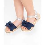 サンダル 「POMPKINS/ポプキンズ」ダブルリボンサンダル キッズ 子供 女の子