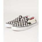 ショッピングOn スニーカー メンズ VANS ヴァンズ SKATE SLIP-ON スケートスリッポン　VN0A5FCAAUH (CHK)BLK/O.WHT