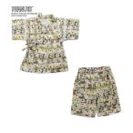 浴衣 PEANUTSコラボ甚平セット 5分丈 キッズ 子供 男の子