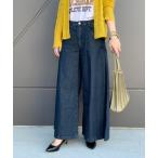 ジーンズ デニム デニムパンツ ガウチョデニムパンツ レディース