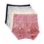 ショッピングショーツ ショーツ 「6色組」セットでお得♪レディース ハイウエストレースショーツ 6色6枚セット
