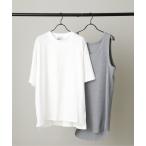 tシャツ Tシャツ 【-anown original-】アンサンブル2点セット オーバーサイズ Tシャツ＆タンクトップ