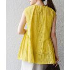 シャツ ブラウス 【WEB限定】〈手洗い可能〉カットワークレースタック切替ブラウス◇