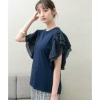 tシャツ Tシャツ 袖フリルカットソー