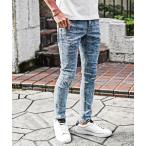 ジーンズ 「SOMEDIFF」オリジナルストレッチダメージジーンズ スキニーデニムパンツ メンズ ジーパン 春服 メンズ