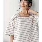 ショッピングＴシャツ tシャツ Tシャツ レディース 「WEB限定」ビッグシルエットボーダートップス