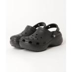クロックス 厚底 サンダル crocs クロックス Classic Platform Clog W クラシック プラットフォームウィメン　206750-001 Black レディース メンズ