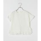 シャツ ブラウス キッズ コットンレースポンチョ