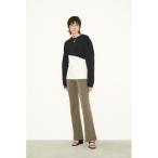 パンツ スラックス THROW TEXTURE CUT BELL BOTTOM ベルボトム