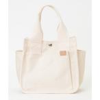 トートバッグ 帆布サイドポケ仕切り手提げトートバッグ レディース