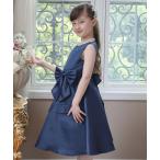 ドレス 発表会 卒園式 入学式 ビッグリボンサテンドレス キッズ 子供服 女の子