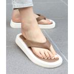 サンダル Liberty doll / スクエアトングボリュームソールサンダル　厚底スライドサンダル　ワンマイルサンダル(4123)