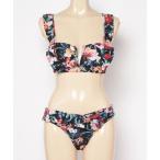  swimsuit lady's Nuckle Market second story flower frill bikini 