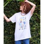 tシャツ アブストラクトプリントTシャツ「MAISON SPECIAL/メゾンスペシャル」 レディース