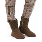 ブーツ MINNETONKA/ミネトンカ 18M03S リブニットブーツ