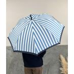 傘 裾配色ストライプ雨傘