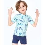  купальный костюм Kids купальный костюм мята Shark Rush Guard tops + шорты + купальная шапочка 3 позиций комплект Kids ребенок мужчина 
