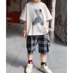 セットアップ KIDS くまちゃんTシャツ&ハーフパンツ セットアップ キッズ 子供服 男の子 女の子