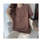 tシャツ エンボス加工ロゴTシャツ レディース