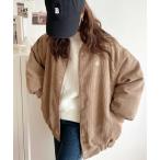 ジャケット MA-1 メンズライクがトレンド。コーデュロイ中綿MA-1ブルゾン