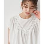 tシャツ Tシャツ 「WEB限定」ハシゴレース切替えプルオーバー ＊
