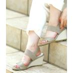 ショッピングウェッジソール サンダル 華奢見え。ぼってりしないウェッジソールサンダル レディース
