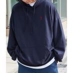 パーカー U.S. POLO ASSN. /ユーエスポロアッスン 別注 ワンポイント刺繍ロゴ オーバーサイズ 裏毛プルオーバーパーカー レディース メ