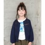カーディガン  ドットジャカードジップアップカーディガン キッズ 子供服 女の子