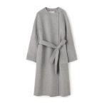 ショッピングプレミアム ノーカラーコート コート プレミアムウールリバー ノーカラーコート レディース