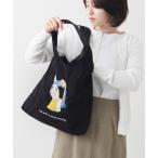 トートバッグ アニマル刺繍 コーデュロイ トートバッグ 犬 ネコ レディース メンズ