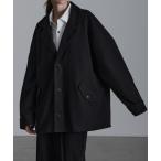 コート チェスターコート メルトン ルーズハーフチェスターコート