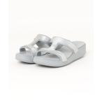 サンダル クロックス モントレー メタリック スリッポン ウェッジ ウィメン Crocs Monterey Metallic Slip-on Wedg
