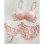 ブラジャー ショーツセット 「AAカップ〜圧倒的谷間盛り!バストがボンッと膨らむバルーンブラ」ブラジャー&ショーツ&Tバックショーツ 3点セット Tr