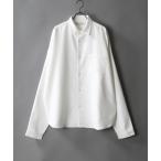 シャツ ブラウス 「別注」 Oversize Drop shoulder Regular collar shirt/ビッグシルエット  ルーズ ドレー