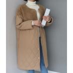 ダウンコート ダウンジャケット ボアキルティングロングコート レディース