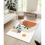 ラグ ラグマット 「120*160cm」デザインボタニカルラグマット