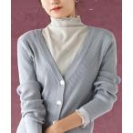 tシャツ シアーチェック メロウタートルネックカットソー レディース