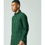 シャツ オーガニックコットンネルチドリ ボタンダウンネルシャツ メンズ