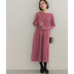 ワンピース ＼新色登場／ボートネックニットワンピ―ス