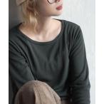 tシャツ 「着た瞬間あったかい」無地＆ボーダー 裏起毛クルーネックカットソー レディース