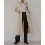 トレンチコート コート shineロングトレンチコート レディース