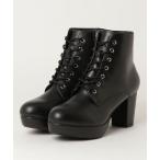 ブーツ ABC SELECT エービーシーセレクト STORM LACE UP 7 ストームレースアップブーツ 7　W3004 BLACK レディース