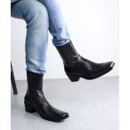 ブーツ RED COVER / スクエアトゥスムースレザー5.5cmヒールブーツ(9940) メンズ