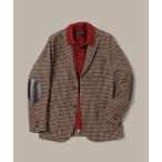ジャケット テーラードジャケット BEAMS PLUS / ハリスツイード ガンクラブチェック 3ボタン ジャケット メンズ