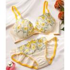 下着女性 上下セット ぷるるん谷間のノンワイヤーブラ＆ショーツセットアップ 　ブラセットでおしゃれコーディネート♪