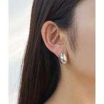 イヤリング ぷっくり ボリューム イヤリングメタル レディース