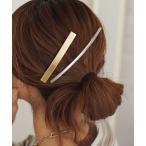 ヘアクリップ シャープライン メタル バレッタ_