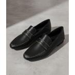 ショッピングスタッズ ローファー LibertyDoll マイクロスタッズスクエアローファー レディース