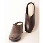 パンプス LibertyDoll スクエアトゥ5.5cmチャンキーヒール美脚ミュール