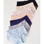 ショーツ 7色7枚組ストレッチシアーレースショーツ